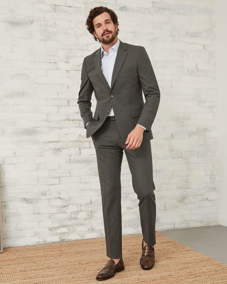MotionFlexx (R) Tailored Fit Dark Grey Suit Pant