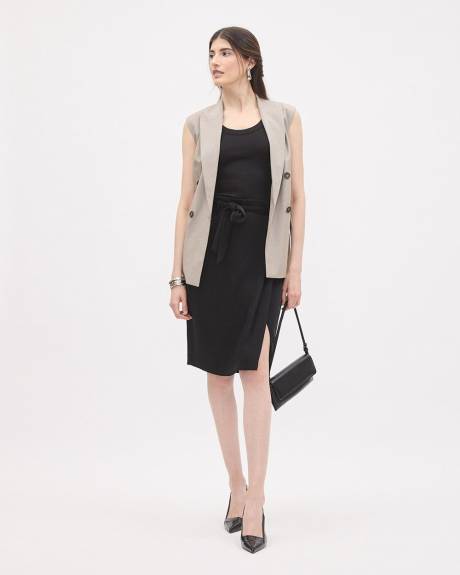 Jupe Fourreau en Satin