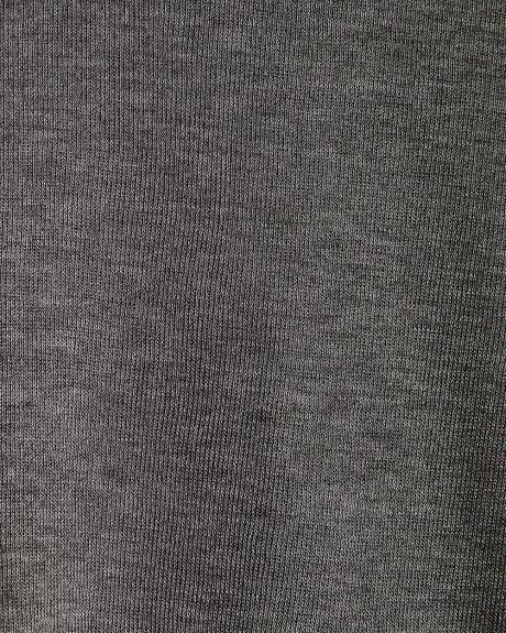 Wool-Blend Scoop-Neck Long-Sleeve Top