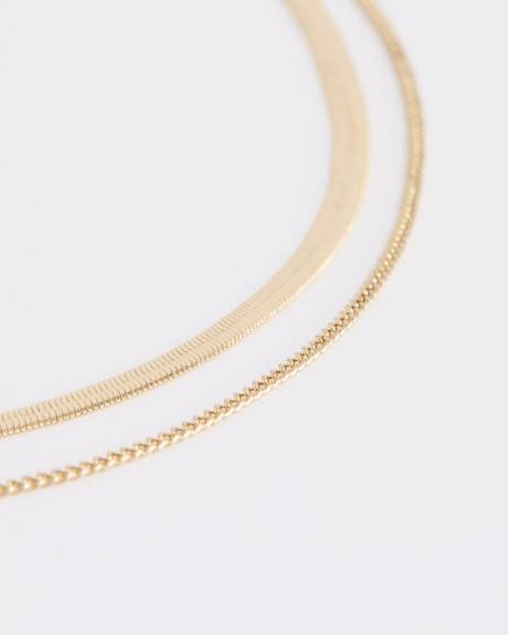 Collier à Double Chaîne