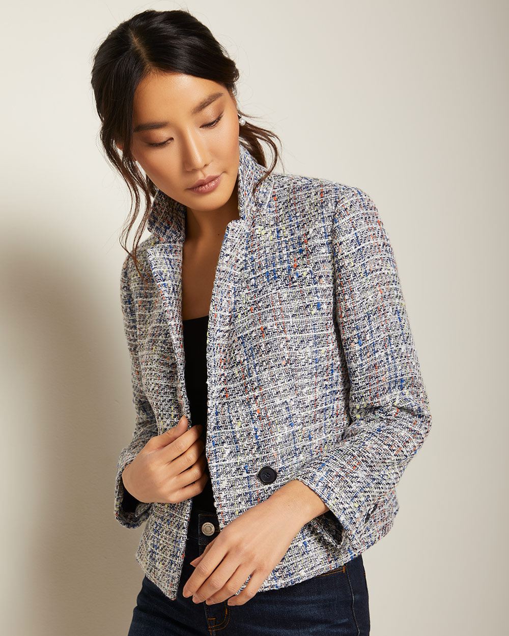 Short bouclé blazer RW&CO.