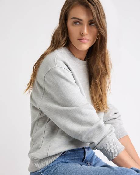 Long-Sleeve Crew-Neck French Terry Sweatshirt