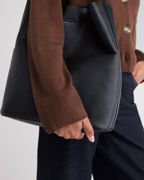 Cropped Boxy Merino-Blend Cardigan with Pockets