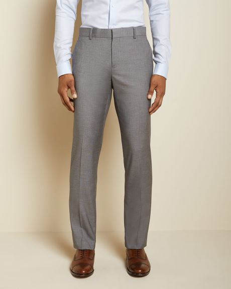Pantalon de complet Essentiel Coupe ajustée extensible gris pâle
