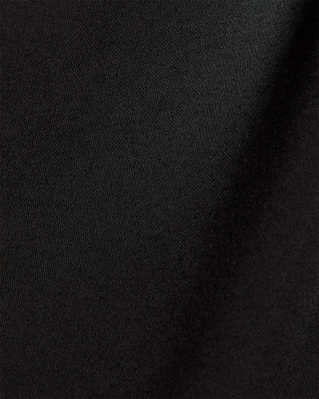 Haut Drapé à Manches Très Courtes et Col Rond