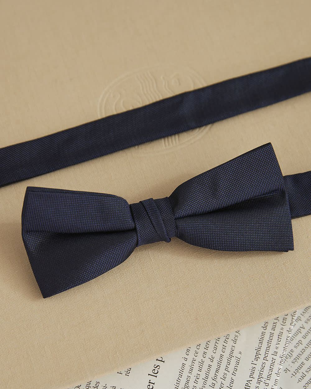large silk bow tie