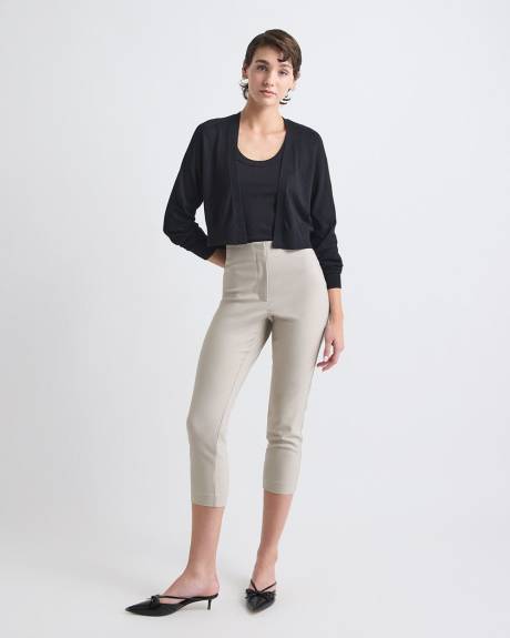 Cardigan Court Ouvert à Manches Longues