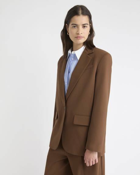 Veston Ample à Boutonnage Simple