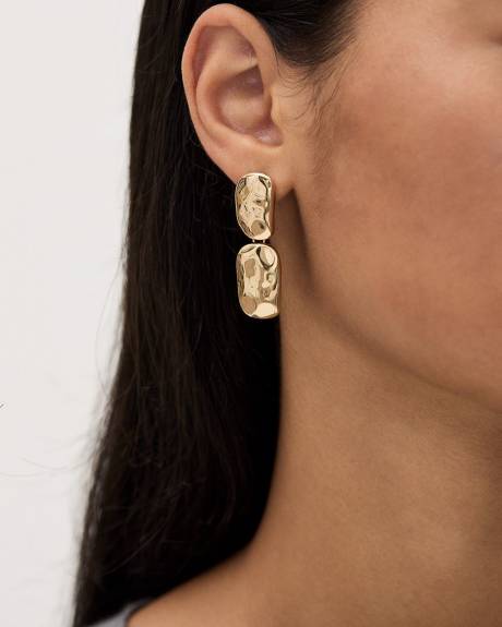 Boucles d'Oreilles Dor&eacute;es Tendance &agrave; Pendentifs