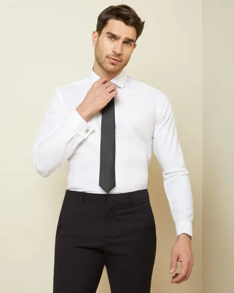 Tailored fit dress shirt with french cuff