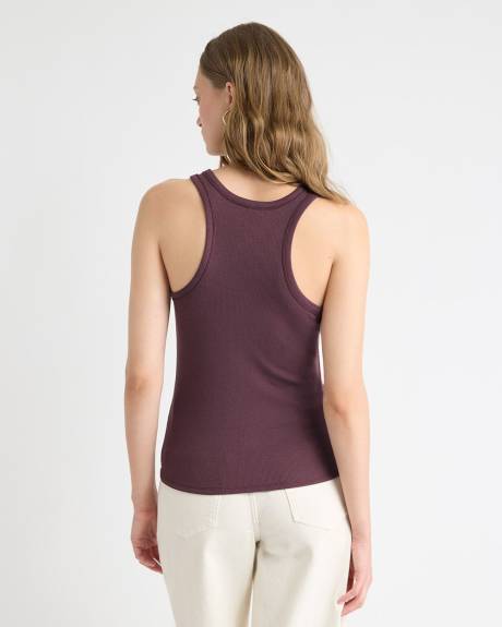 Camisole Ajustée à Col Rond et Dos Nageur