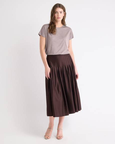 Silk-Blend Boxy Knit Top