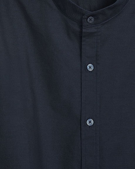 Long-Sleeve Shirt with Mao Collar