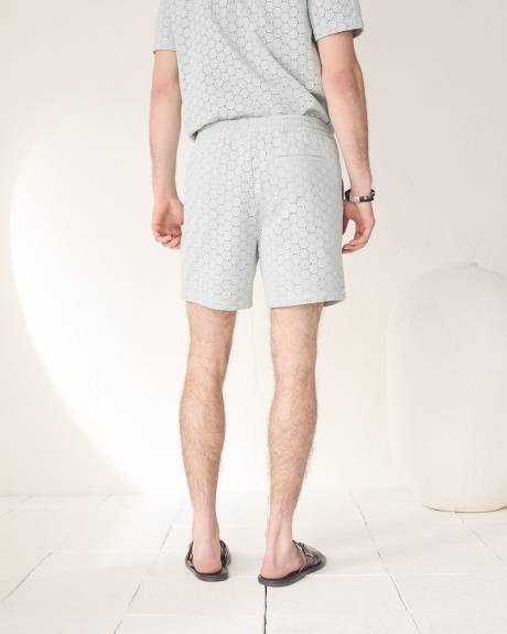 Short &agrave; D&eacute;tails Brod&eacute;s &agrave; Taille &Eacute;lastique