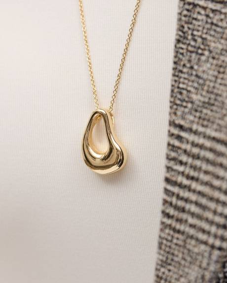 Collier avec Pendentif &agrave; Forme Organique