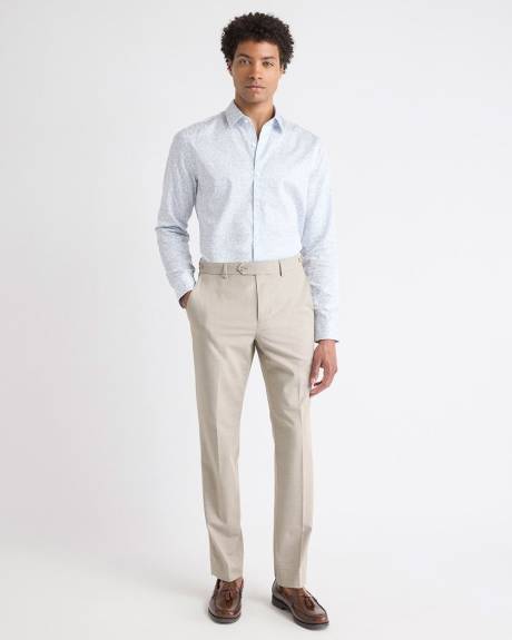 Chemise Habillée à Coupe Ajustée à Motif Floral