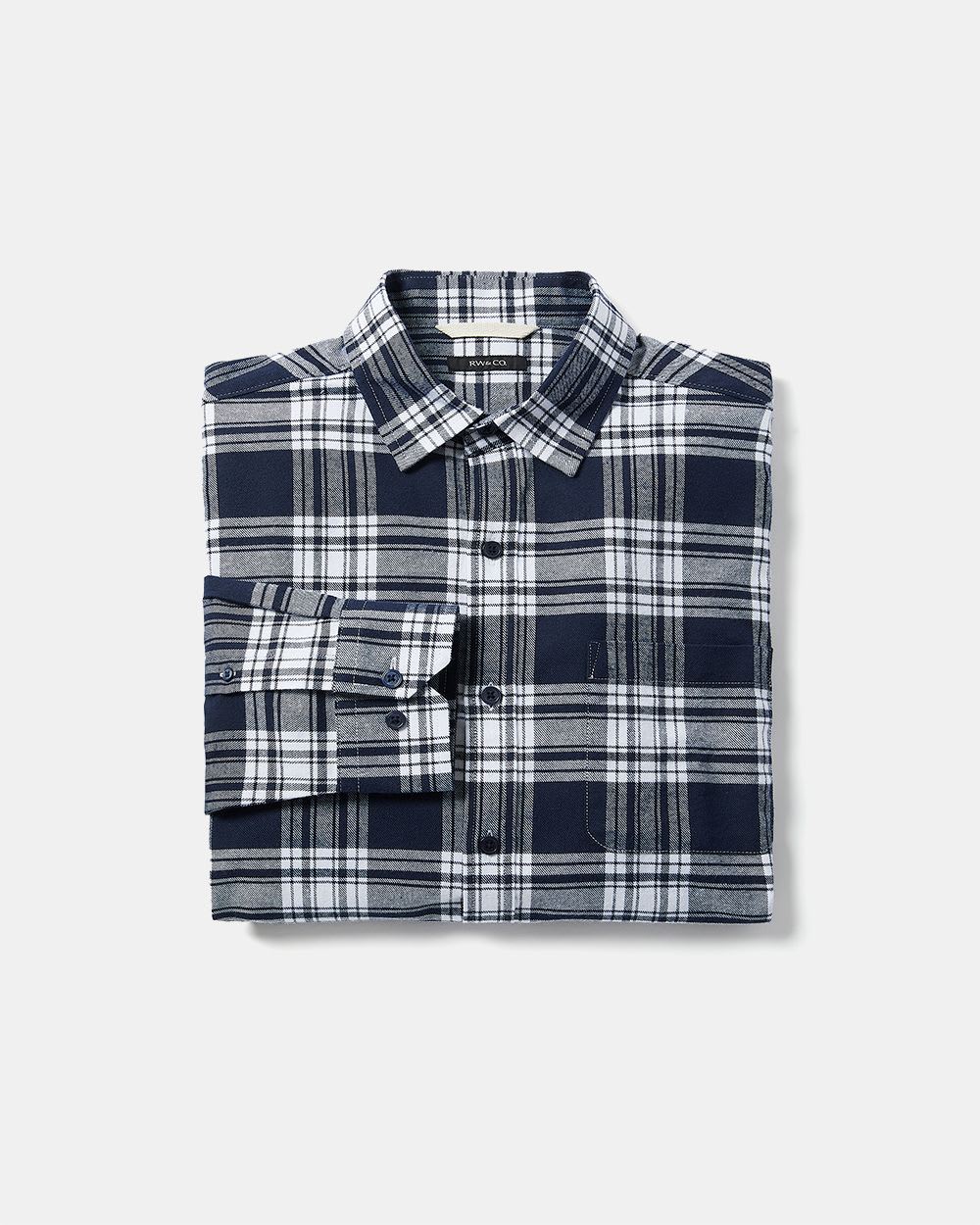 Regular Fit Bi-Colour Plaid Flannel Shirt