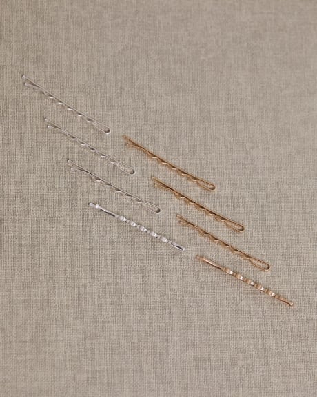 Metal Hair Pins - Set of 8