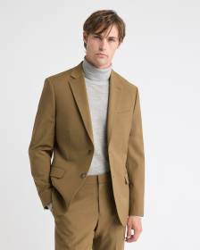 Slim-Fit Wool Suit Blazer