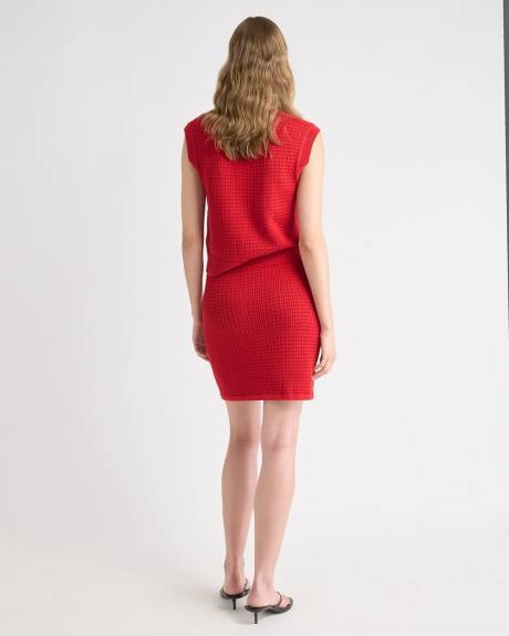 Mini-Jupe en Mailles Pointelle