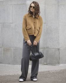 Wool-Blend Double-Face Worker Jacket