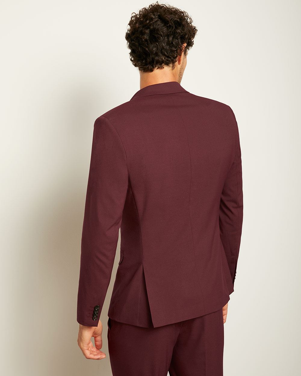 Veston de Complet Coupe ??troite Rouge Bordeaux | RW&CO.