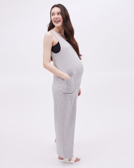 Relaxed-Fit Nursing Jumpsuit - Thyme Maternity