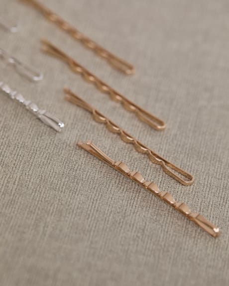 Metal Hair Pins - Set of 8