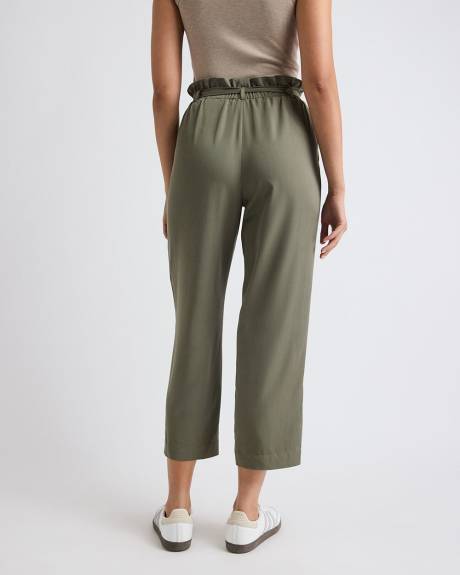 High-Rise Tapered-Leg Ankle Pant