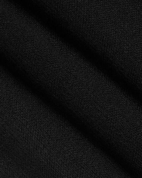 Pull Sans Manches à Col Montant avec Boutons à l'Épaule