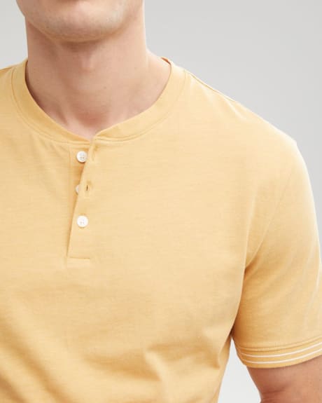 Short Sleeve Henley T-Shirt