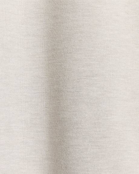 T-Shirt Ajusté à Manches Longues et Col Montant