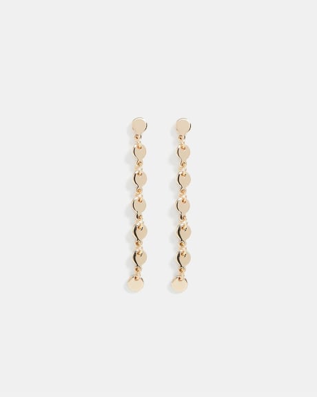 Single Chain Pendant Earrings