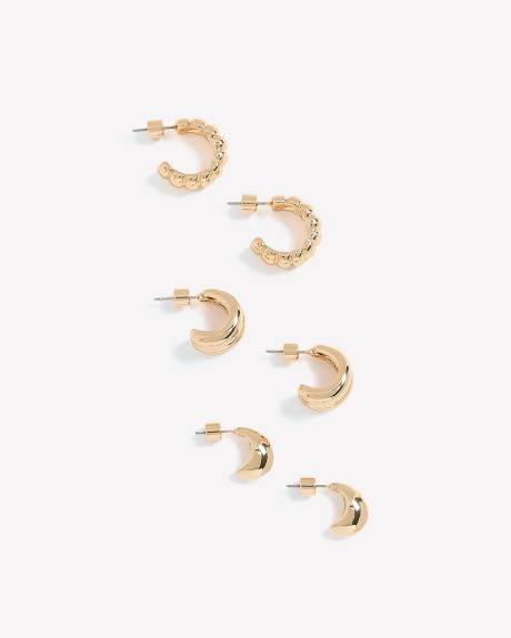 Chunky Hoops - 3 Pairs