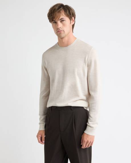 Merino Wool Crew Neck Sweater