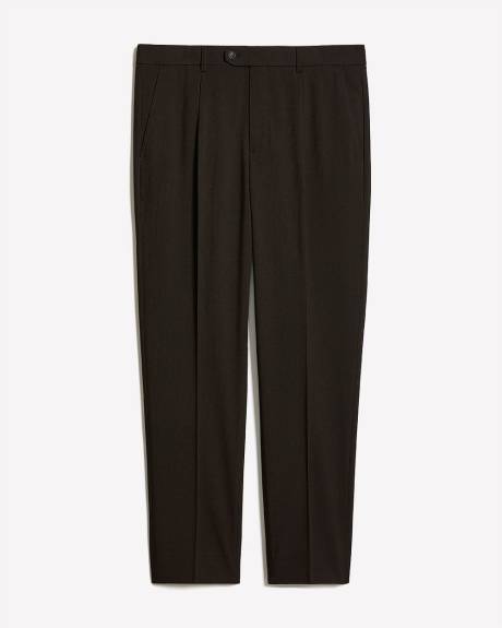 Tapered-Leg Pleated Dress Pant