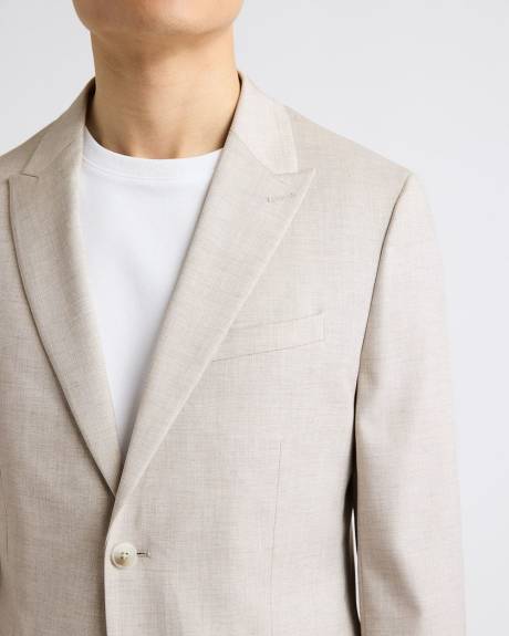 Slim-Fit Stone Suit Blazer
