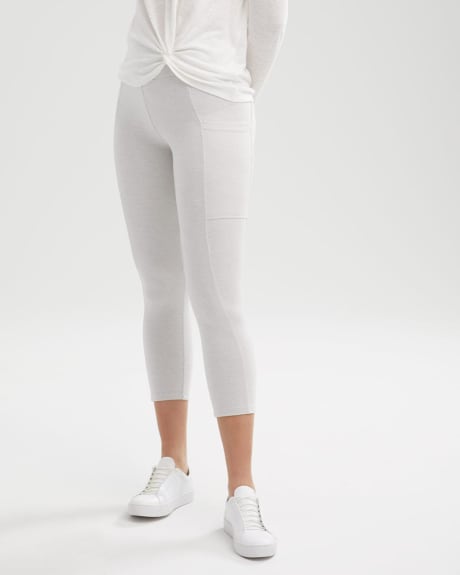 Heather Cropped Legging with Side Pocket