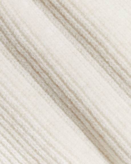 Robe Courte &agrave; Manches Longues &agrave; Volants et Col Bateau