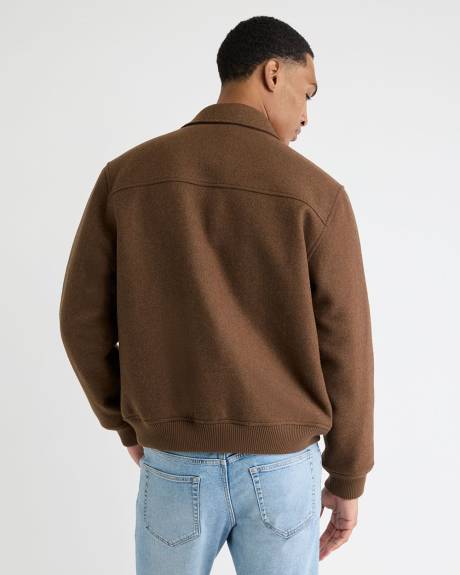 Herringbone Wool-Blend Jacket