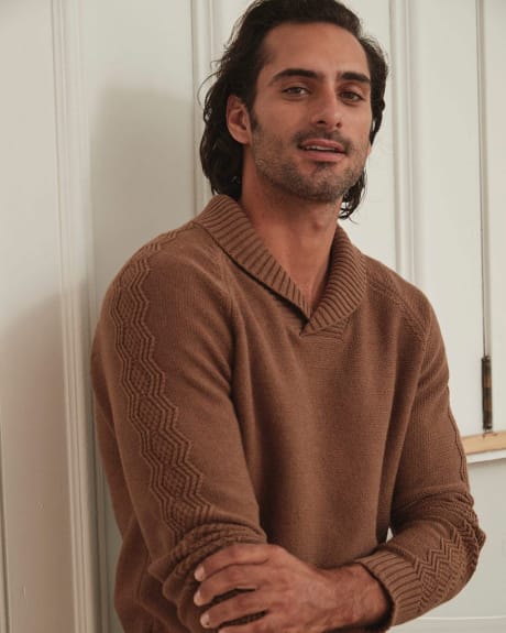 Essential Shawl Collar Pullover Sweater