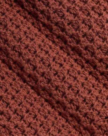 Long-Sleeve Open-Stitch Bolero