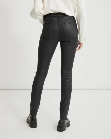 High-Rise Coated Skinny Jeans - 30"