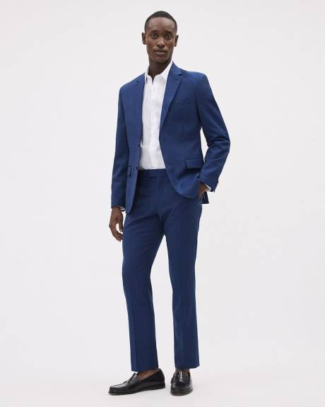 Regular-Fit Medium Blue Wool Essential Dress Pant