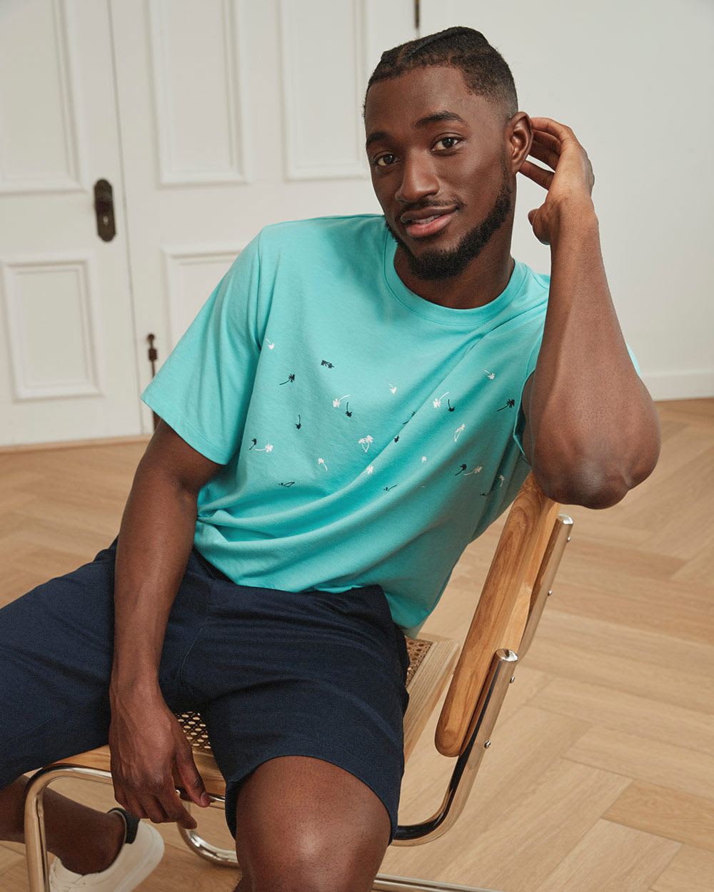 Relaxed Crew-Neck T-Shirt with Artwork