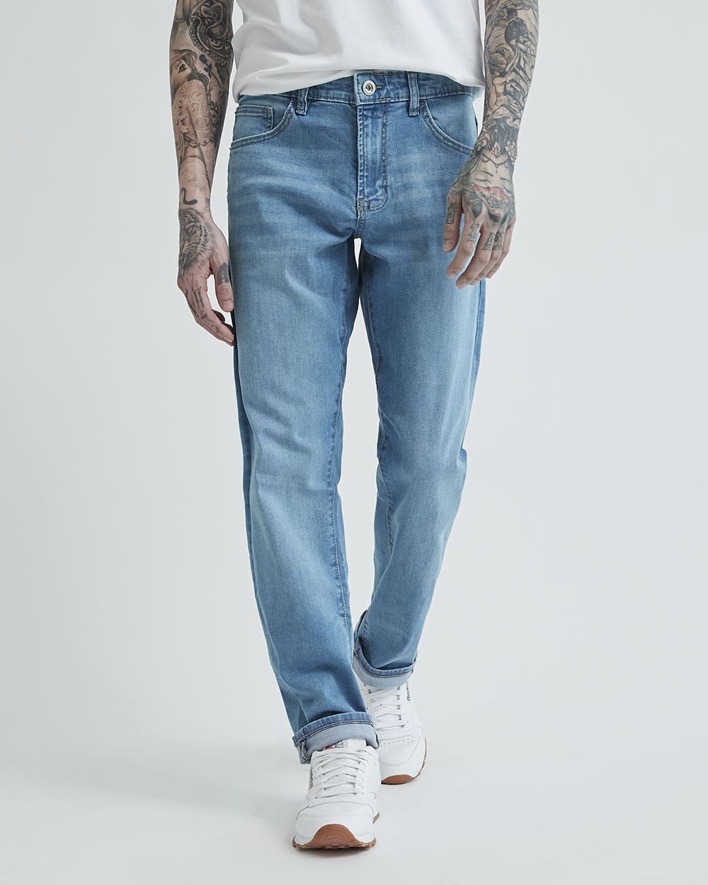 Slim Bleached Jeans - 32"