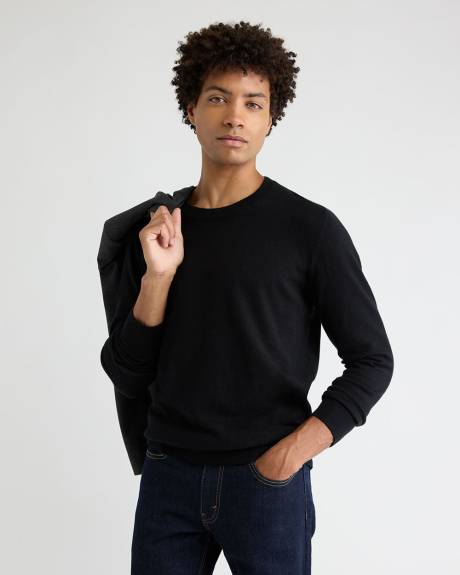 Long-Sleeve Crew-Neck Sweater