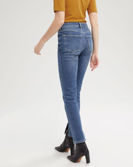 High-Waisted Split Hem Jeans