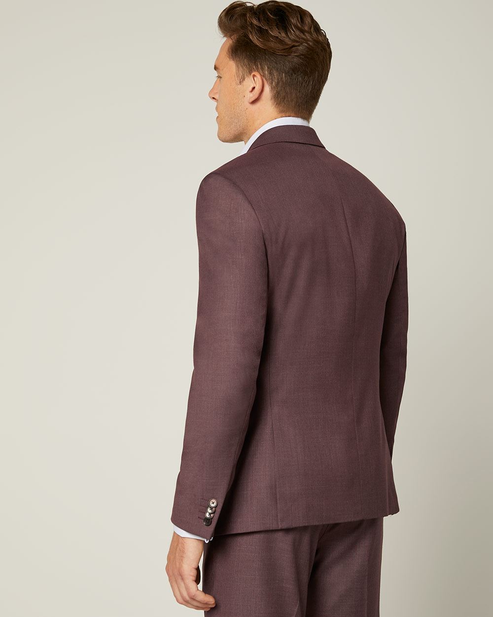 Slim Fit Dark Light Eggplant Suit Blazer RW&CO.