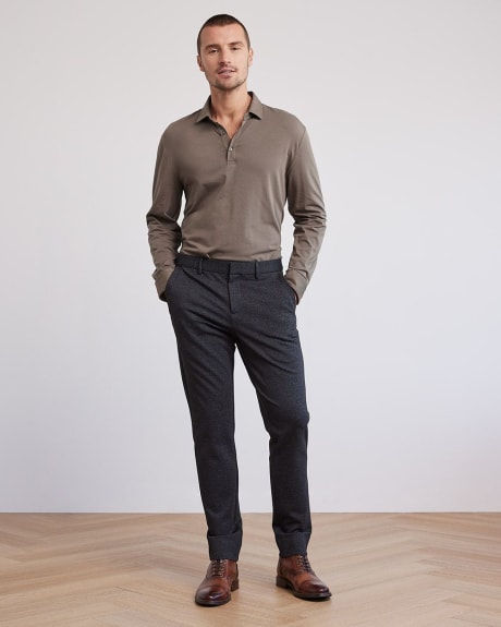 Long-Sleeve Supima (R) Cotton Jersey Polo